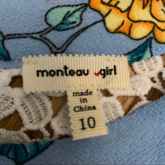 Girls off the shoulder floral top - Picture 4 of 5